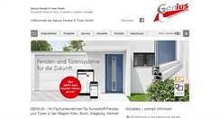 Desktop Screenshot of genius-fenster.de